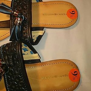 Tommy Hilfiger Shoes - NWOT TOMMY HILFIGER BLUE TASSLE SANDALS-SIZE 9.5 Tommy Hilfiger Shoes - NWOT TOMMY HILFIGER BLUE TASSLE SANDALS-SIZE 9.5